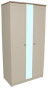 Milano 3ft Mirrored Wardrobe - Cream Oak image