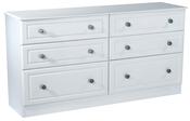 Snowdon 6 Drawer Long Chest - White image