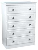 Snowdon 5 Drawer Chest - White image