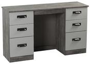 Vogue Kneehole Desk - Concrete | Light Grey image