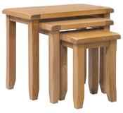 Saoirse Oak Nest of 3 Tables image