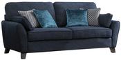 Cannes 3 Seater Sofa - Navy Blue image
