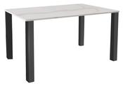 Circe White Marbled Glass 1.4m Dining Table image