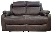Joel 2 Seater Reclining Sofa - Shadow Brown  Grey Fabric