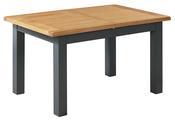 Capri Oak Extending Table 1.4 to 1.8 Metre - Midnight Blue | Oak image