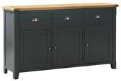 Capri Oak Large Sideboard - Midnight Blue | Oak image
