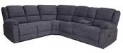 Lilly Grey Corner Sofa - FREE Drinks Console