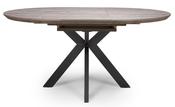 Manhattan Extending Round Dining Table - 1.2 to 1.6 Metre - Grey | Oak | Light Walnut image