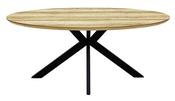Manhattan 2.2 Metre Oval Dining Table - Grey | Oak | Light Walnut image