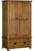 Saoirse Oak Double Wardrobe 2 Drawers image