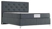 Active Ottoman by Homelee - Charcoal Velvet Grey | Light Velvet Grey