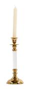 Alani Acrylic 31cm Candle Stick - Gold | Chrome image