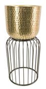 Nisha Planter - Brass Antique/Black - Small | Medium | Large image
