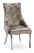 Belvedere Knockerback Dining Chair - Champagne | Charcoal