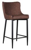 Carlo Bar Stool – Chocolate Brown | Light Grey | Sage Green image