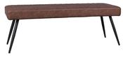Carlo Dining Bench – Chocolate Brown | Light Grey
