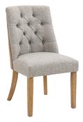 Mayfair Dining Chair - Dove &amp; Tan Fabric