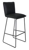 Richmond Bar Stool - Dark Grey | Tan image