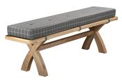 Saoirse Oak X Leg Dining Bench - 1.8 Metre image