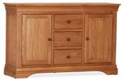 Delta Oak 2 Door 3 Drawer Sideboard image