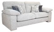 Megan Fabric 2 Seater - Grey | Ivory | Silver | Steel image