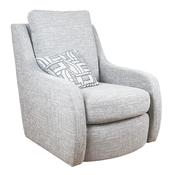 Megan Swivel Armchair - Grey | Ivory | Silver | Steel
