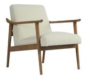 Oliver Occasional Chair - Antique White Bouclé Fabric image