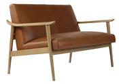 Oliver 2 Seater - Tan Leather image