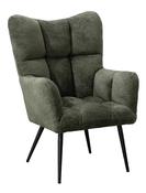 Reese Occasional Chair - Green | Light Grey | Rust Bouclé Fabric image