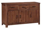 Andorra 3 Door Sideboard - Dark Wood image