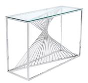 Calabria Console Table - Glass | Stainless Steel image