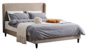 Darcy Bed Frame by Homelee - Coffee | Grey Velvet image