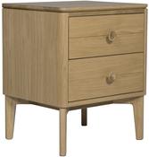 Hadley 2 Drawer Bedside Table - Natural Oak
