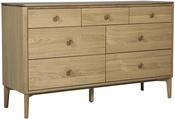 Hadley 7 Drawer Wide Chest - Natural Oak image