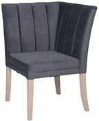 Valent Corner Section Bench - Dark Grey