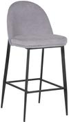 Valent Velvet Bar Stool - Light Grey | Dark Grey | Blue image