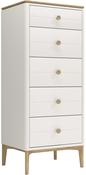 Marlow 5 Drawer Tall Chest - Cashmere Oak