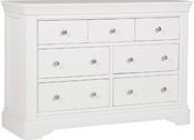 Mabel 7 Drawer Dressing Chest - Bone White | Taupe image