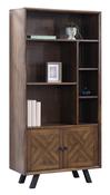 Nevada 2 Door Large Bookcase - Mindi Wood image