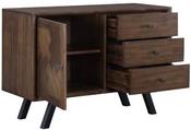 Nevada Double Sideboard - 1 Door &amp; 3 Drawers - Mindi Wood image