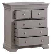 Province 2 over 3 Drawer Chest - Grey | White image