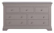 Province 3 over 4 Drawer Chest - Grey | White image