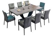 Hugo 2.1m Dining Table with Pedestal Leg - Grey | Oak | Walnut image