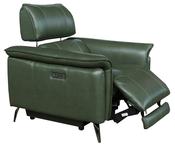 Matera Leather Electric Armchair - Olive Green image
