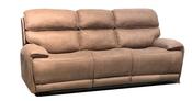 Doris Electric 3 Seater Sofa - Soft Chestnut Fabric Fabric image