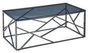 Cortez Coffee Table - Smoked Glass &amp; Titanium Frame image