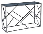 Cortez Console Table - Smoked Glass &amp; Titanium Frame image