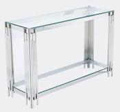 Belini Console Table - Stainless Steel and Glass image