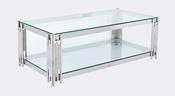 Belini Coffee Table - Stainless Steel and Glass image