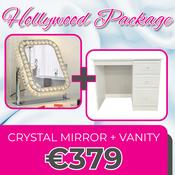 Hollywood Crystal Swivel Mirror &amp; Vanity Unit image